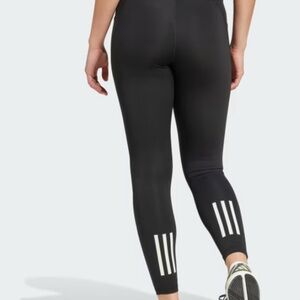 ADIDAS Women's Own the Run 7/8 Leggings. Black.  High-Waisted.
